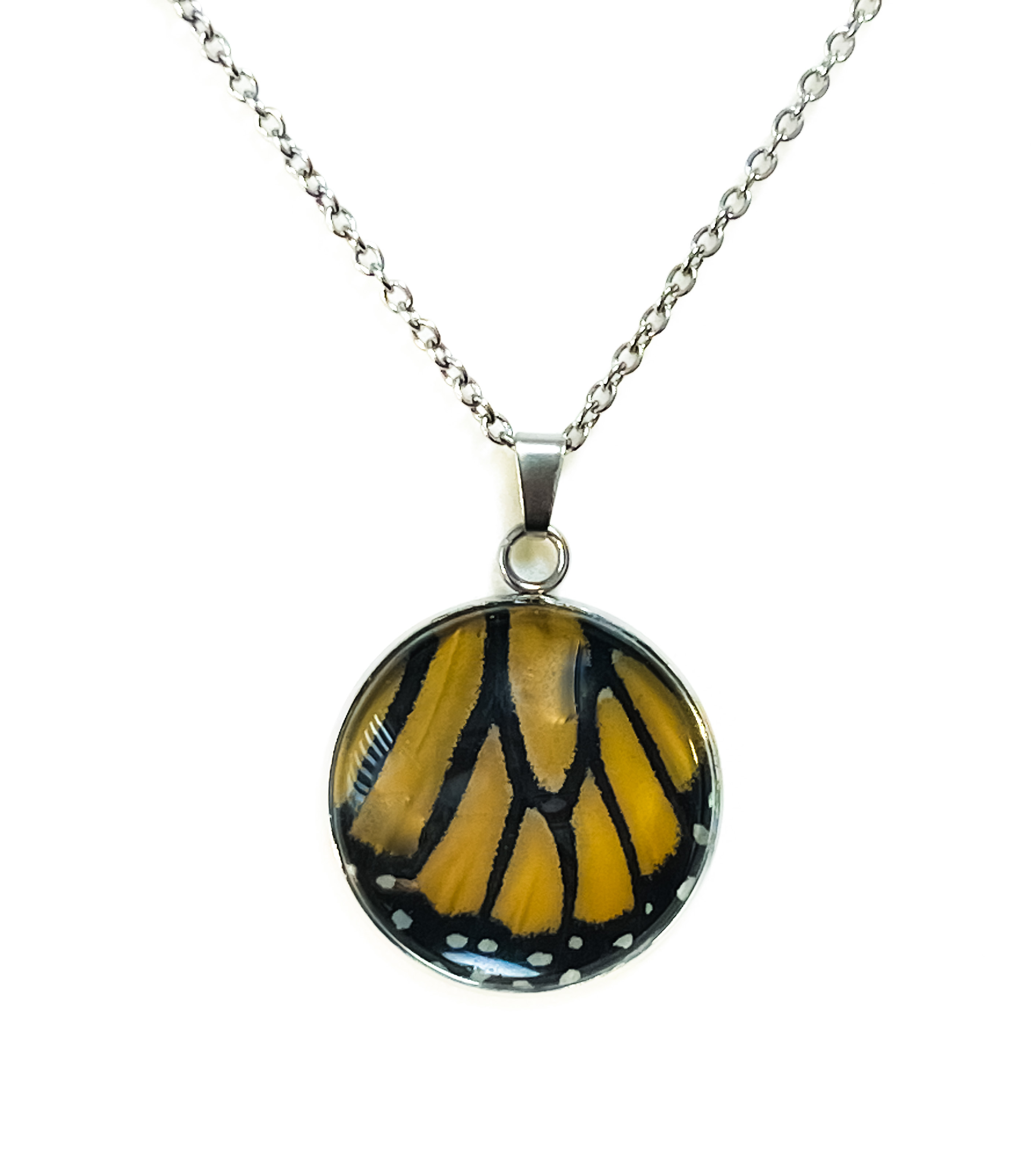 Přívěsek z křídla motýla Danaus plexippus No. 1239