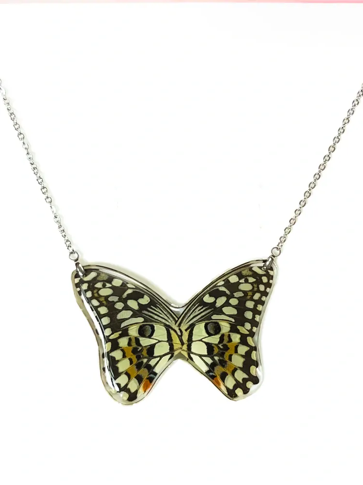 Náhrdelník motýl Papilio demoleus No. 1522