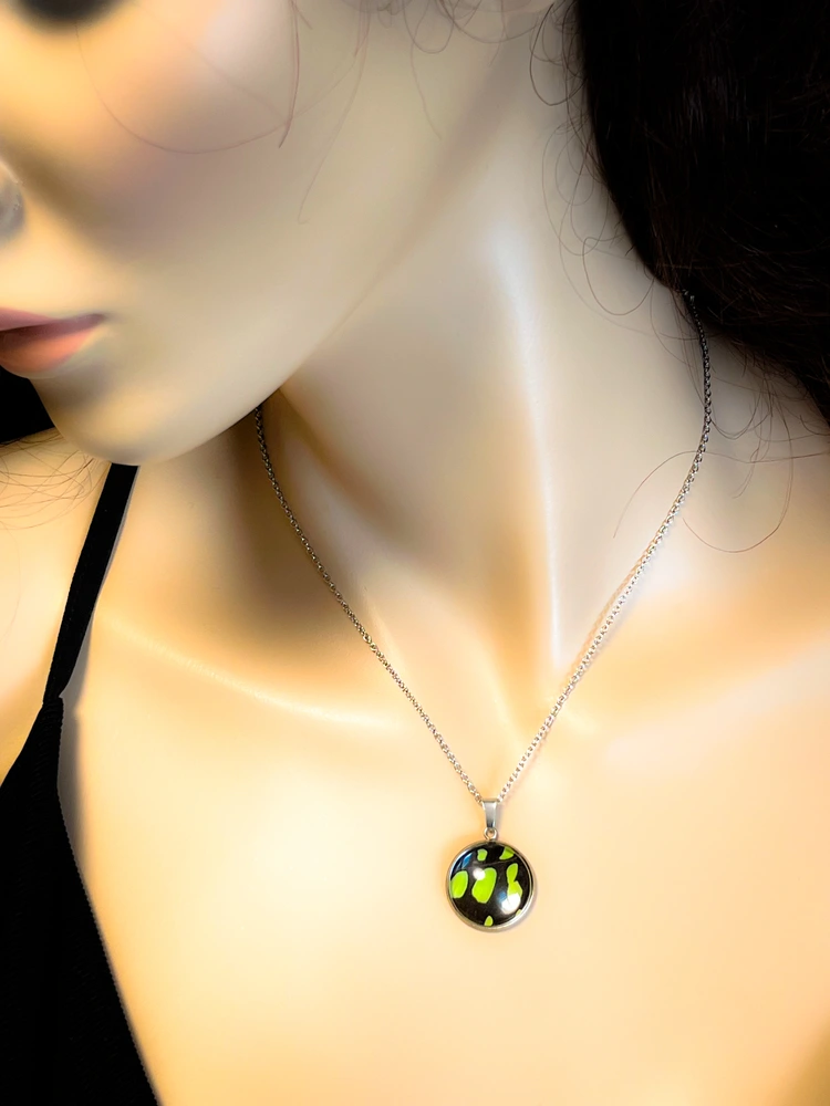 Přívěsek z křídla motýla Graphium agamemnon  No. 1289