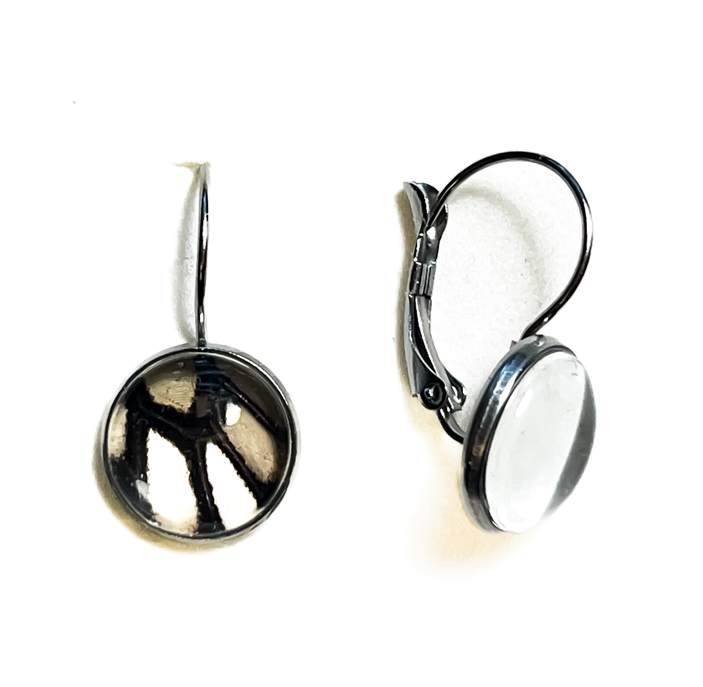 Náušnice z křídla motýla Tirumala limniace   No. 1449