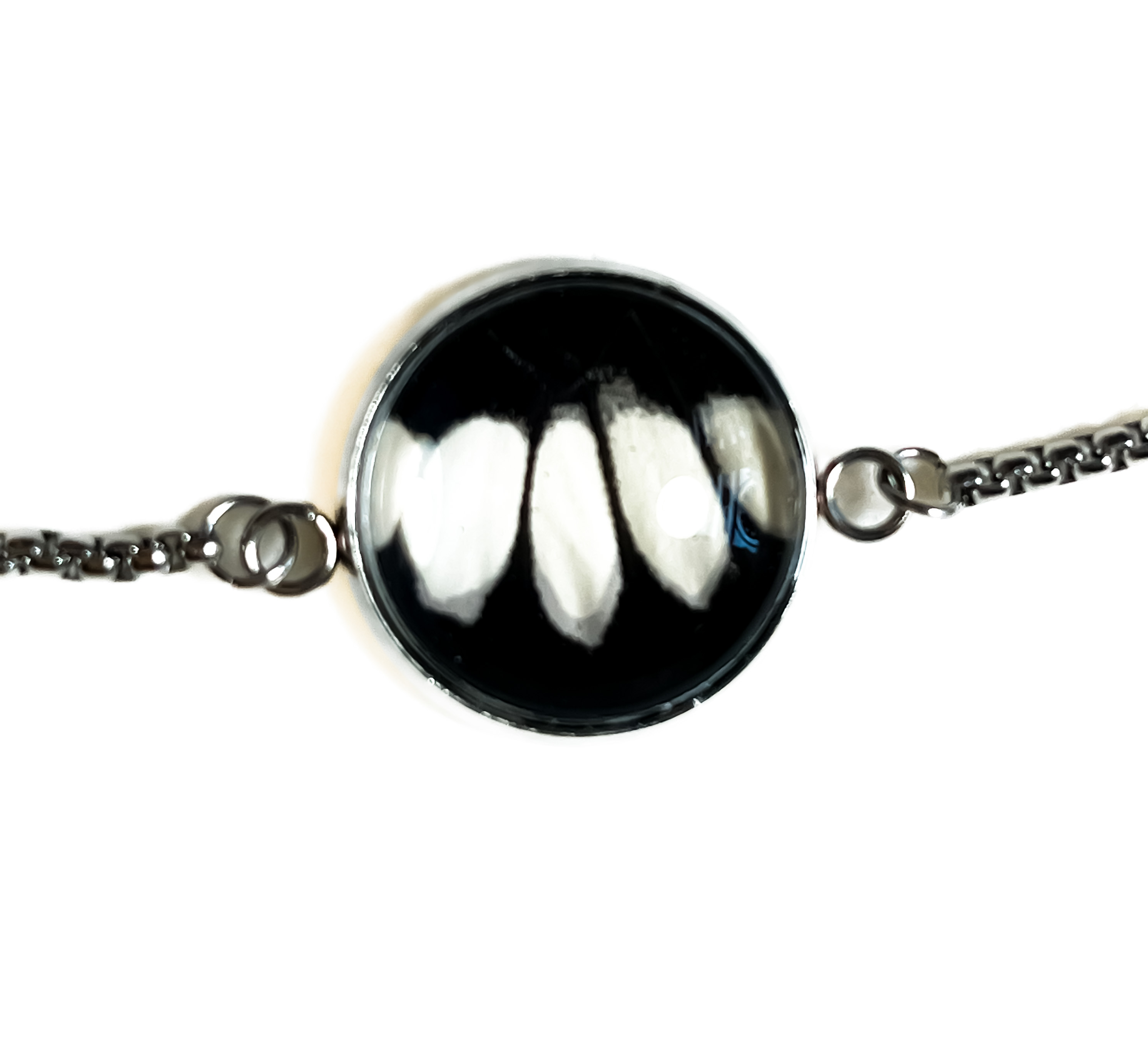 Náramek z křídla motýla  Papilio polytes. No. 1356