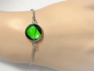 Náramek z křídla motýla Papilio palinurus   No. 1314